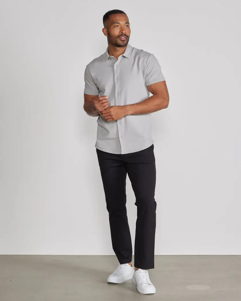 Lux Short Sleeve Button Down
