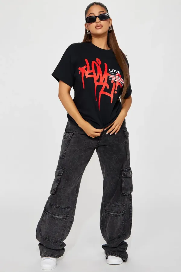 Definition of Love Short Sleeve Tee - Black