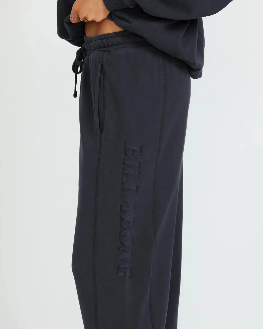 So Typical Elastic Waist Pants - Black Pebble