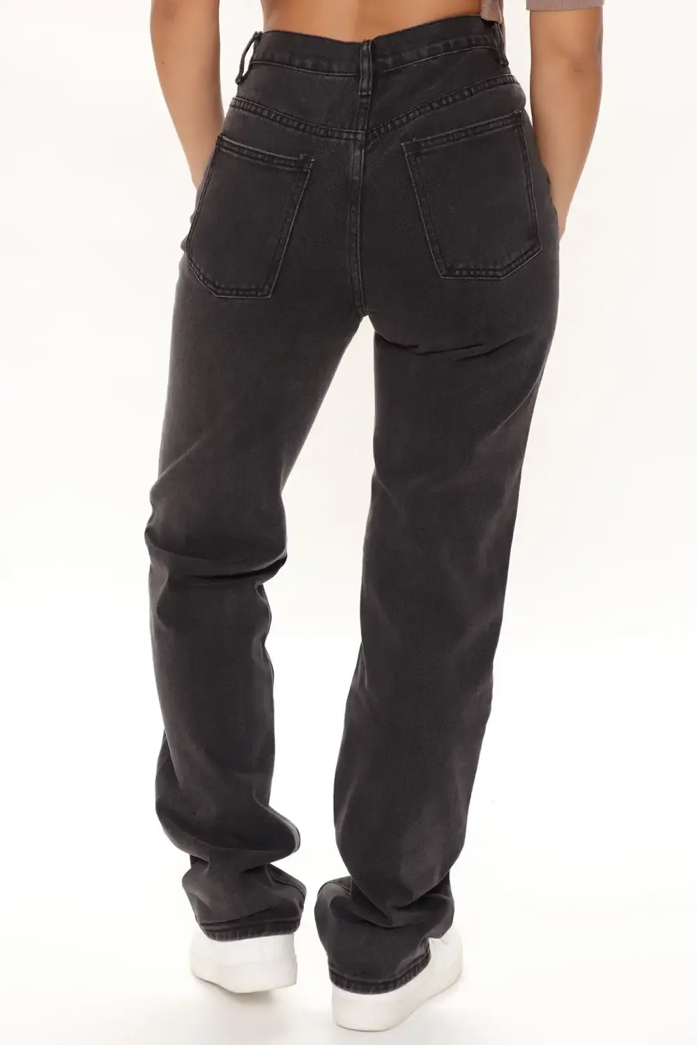 Tall Get It Straight Slouch Fit Jeans - Black