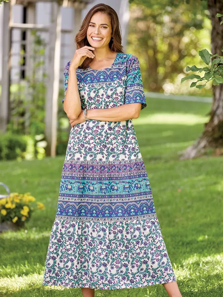 Ankle-Length Cotton Muumuu