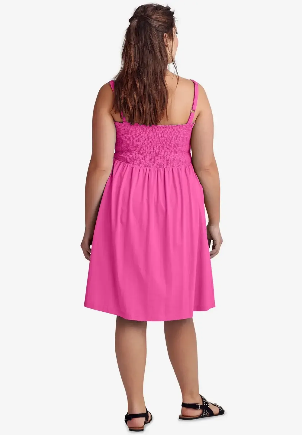 Smocked Bodice Tank Dress