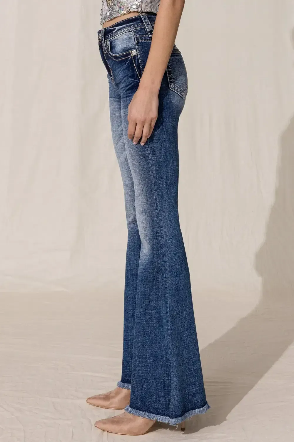 High Rise Boho Flare