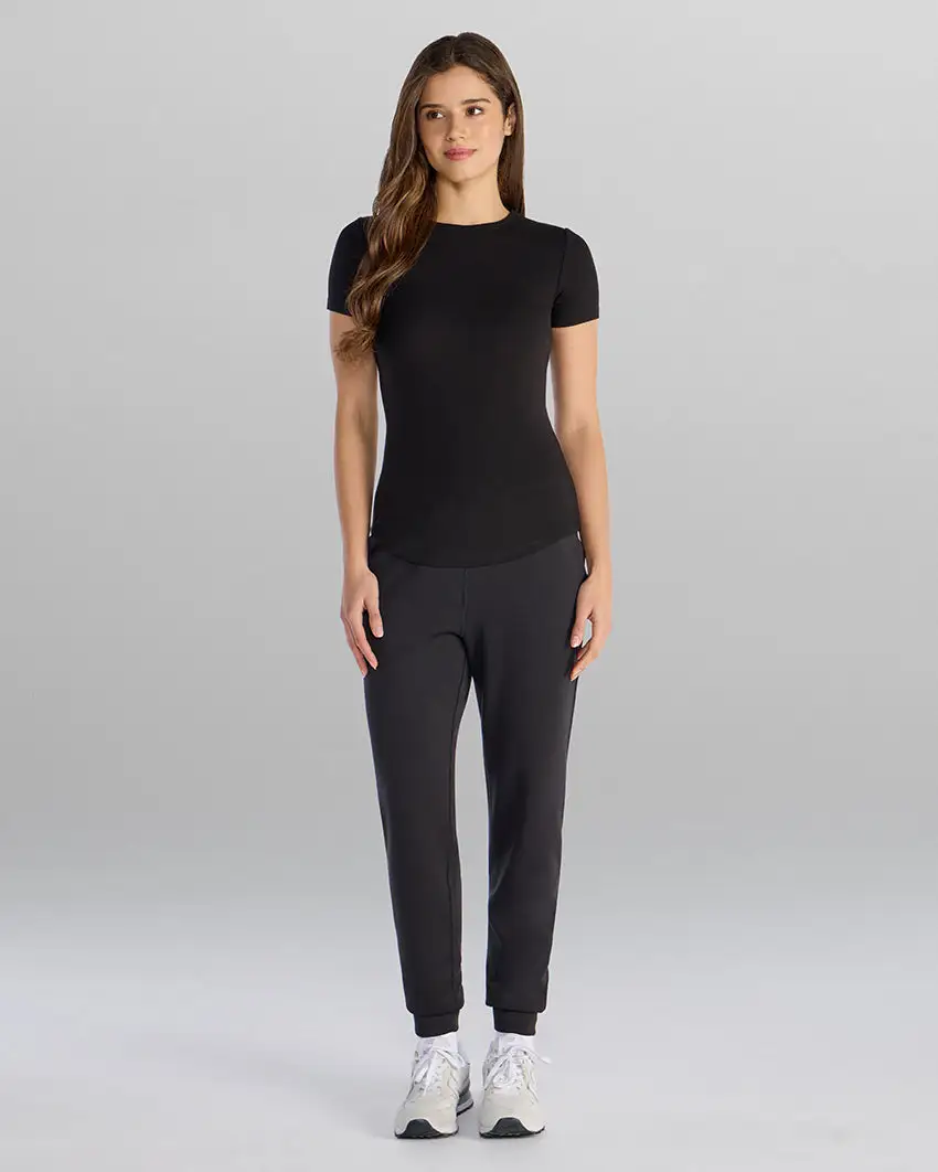 Modal Micro Rib Fitted Drop-Cut