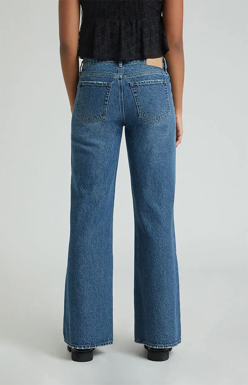 PacSun Lena Low Rise Super Baggy Jeans Dark Indigo