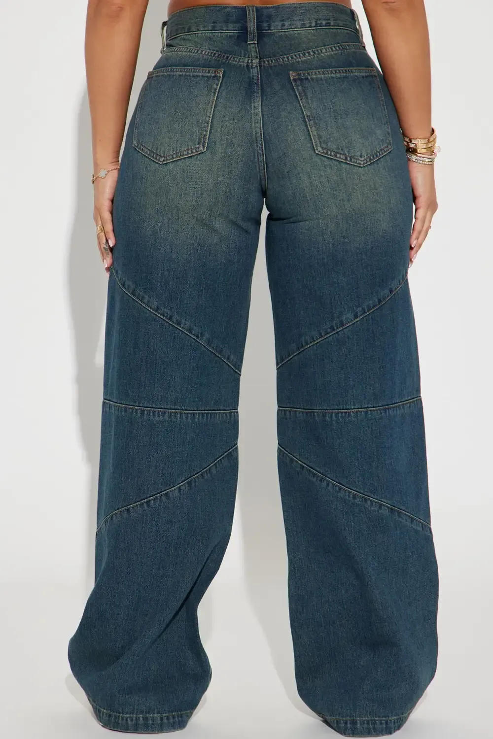 Isobel Tinted Baggy Jeans - Dark Wash