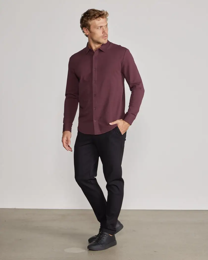 Lux Long Sleeve Button Down