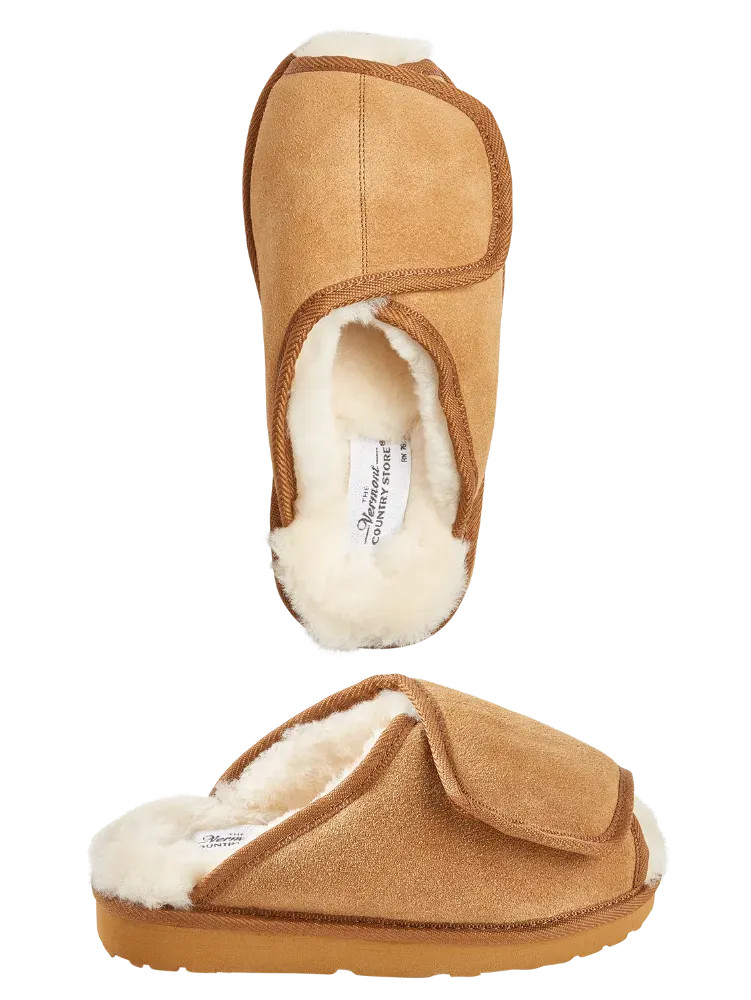 Women's Australian Sheepskin Adjustable Scuff Slippers
