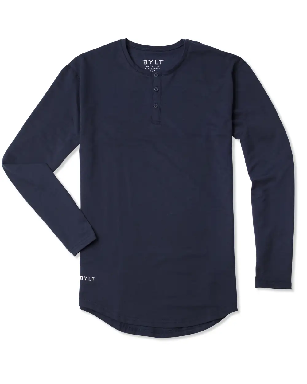 Henley Drop-Cut Long Sleeve: Lux