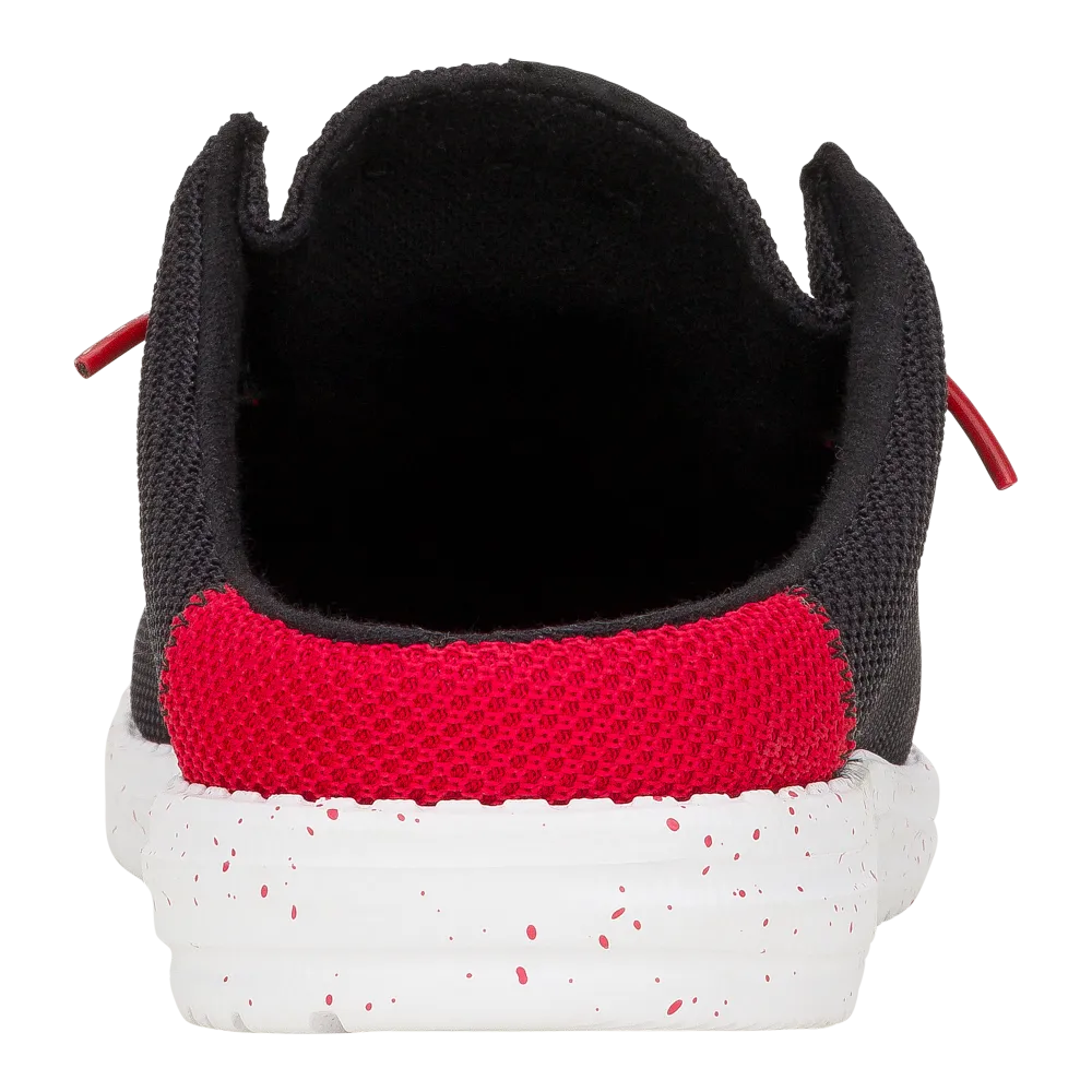 Wally Slip Varsity - Black/Red