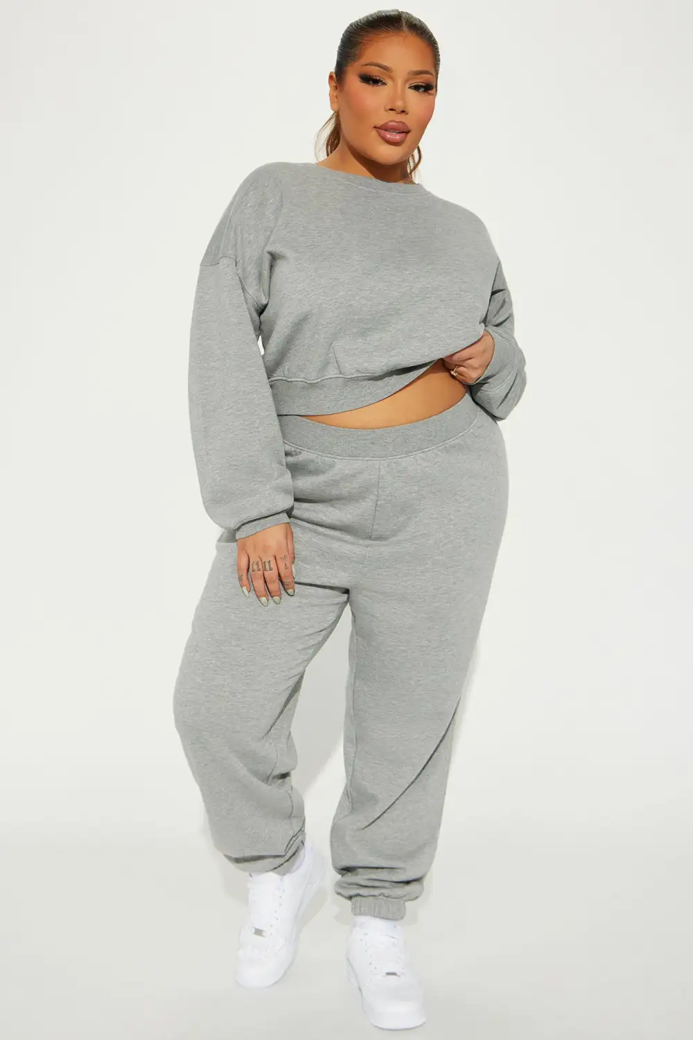 Do Not Disturb Sweatsuit - Heather Grey