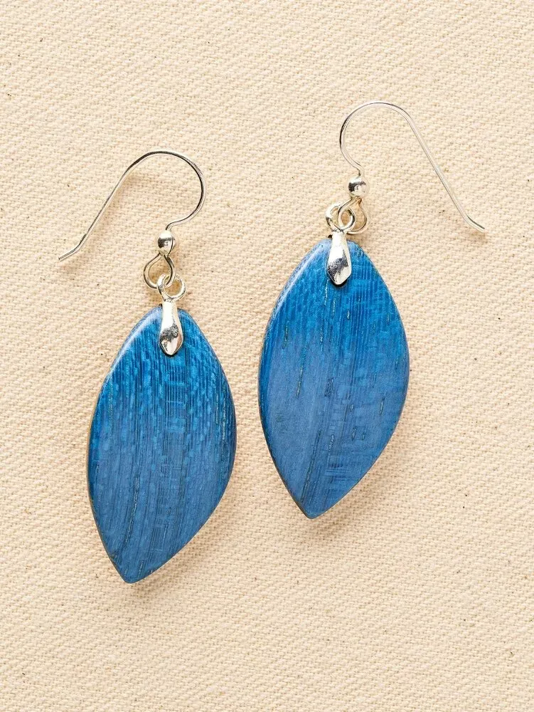 Forest Dreams Mini Leaf Wood Drop Earrings