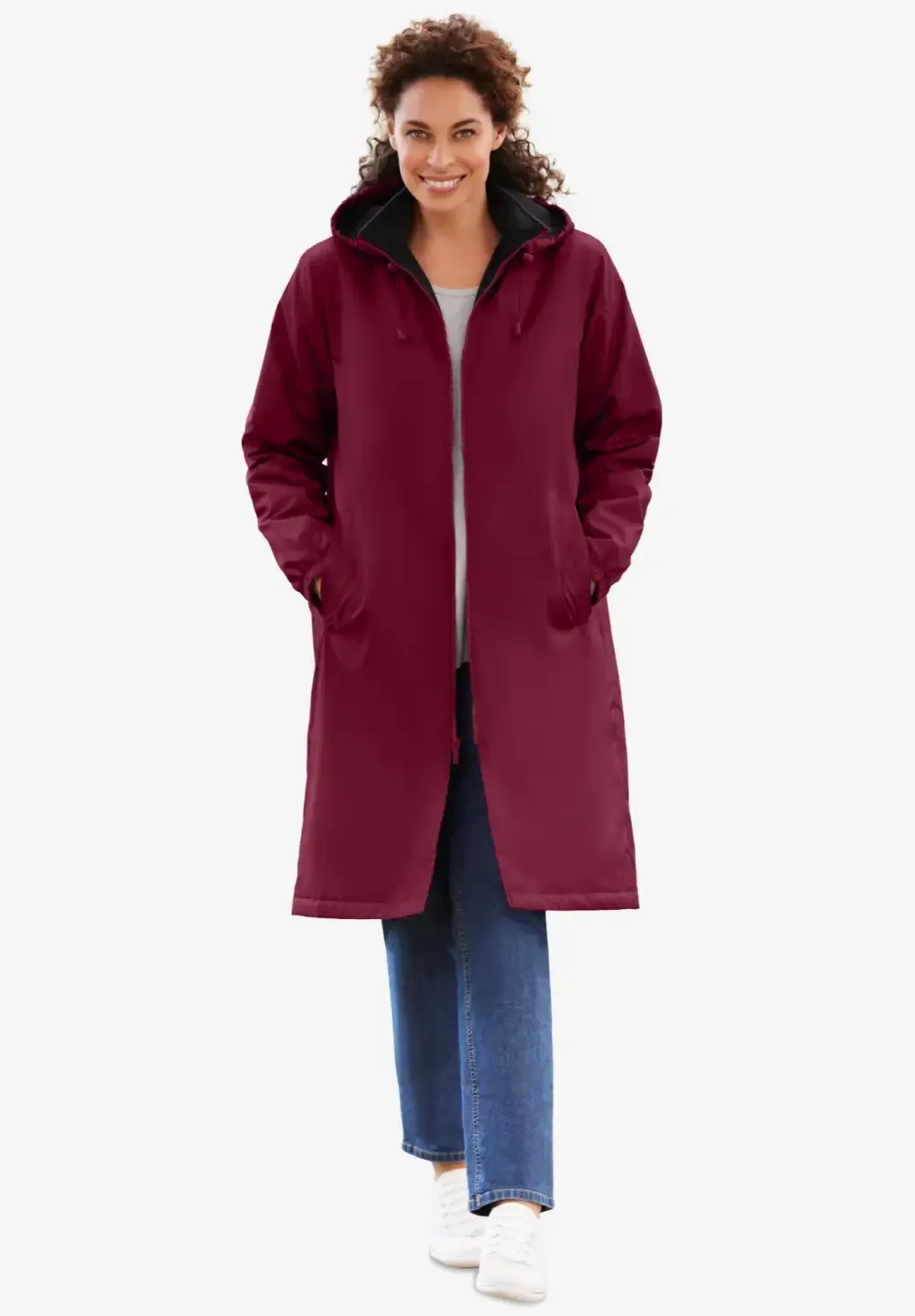 Mid-Length Raincoat