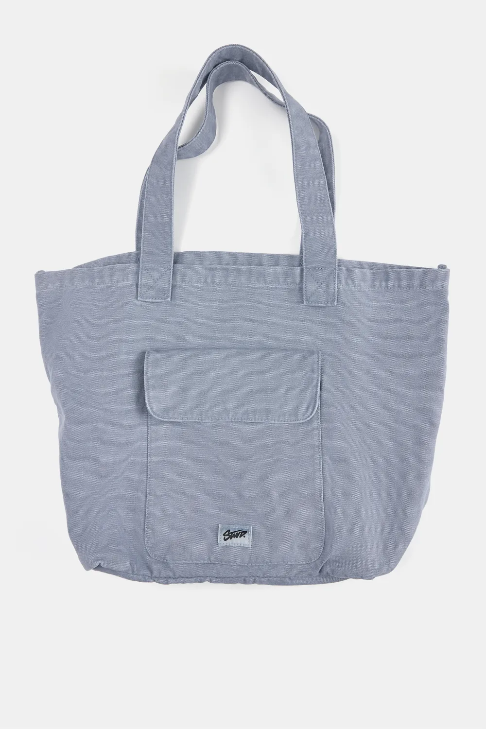 Bolso shopper canvas bolsillo
