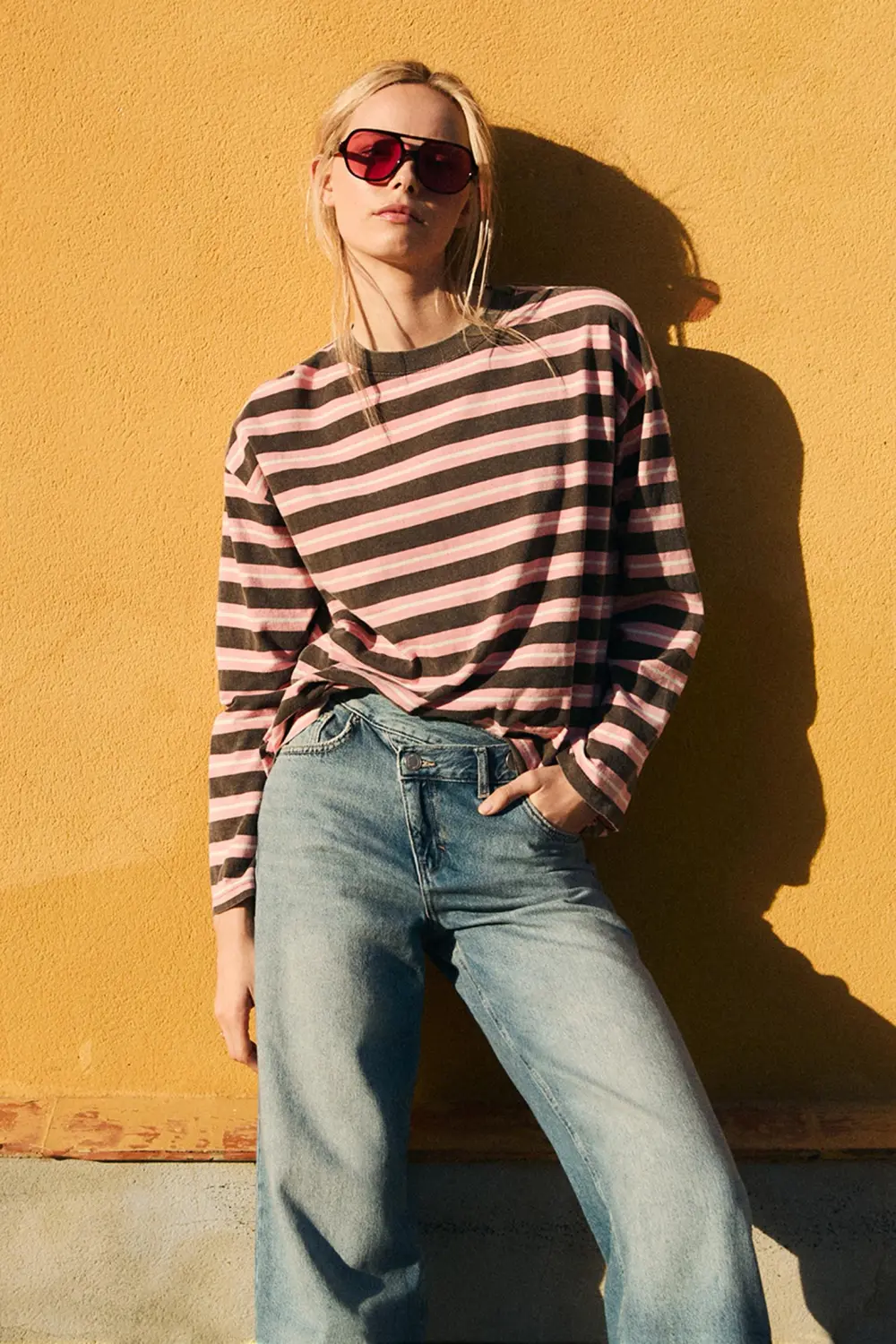 Camiseta rayas oversize