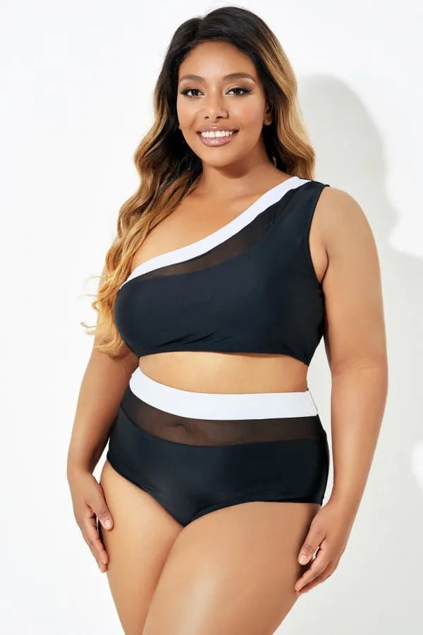 Trendy One shoulder  Bikini Top for Lady