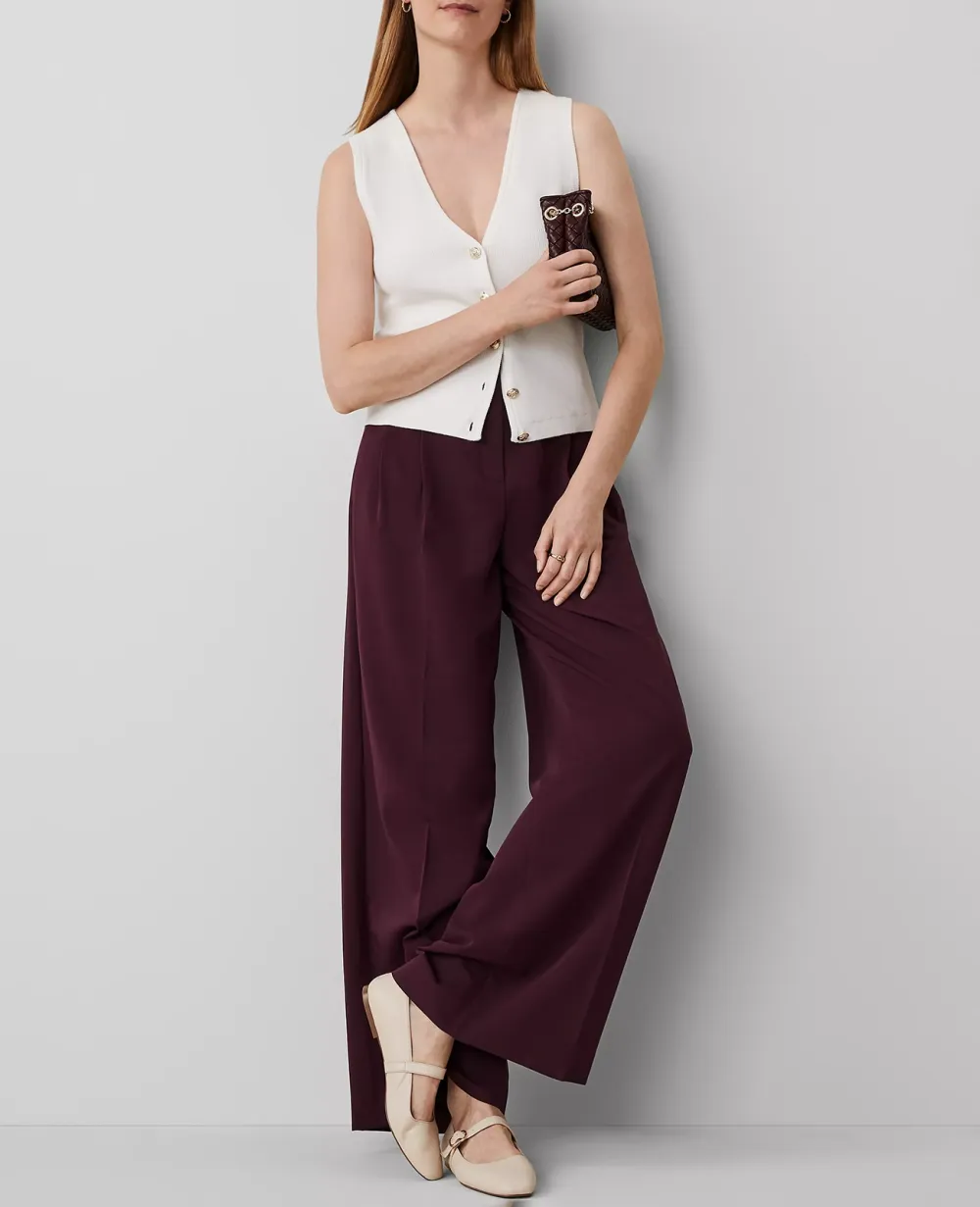 The Pleated Wide-Leg Pant