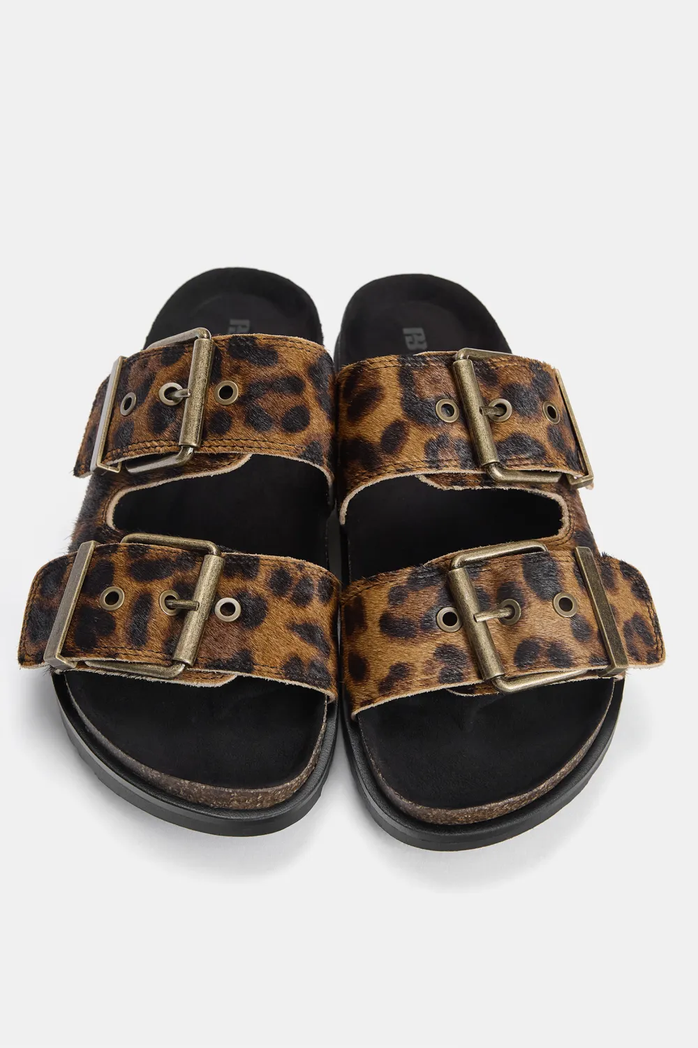 Sandalias planas animal print