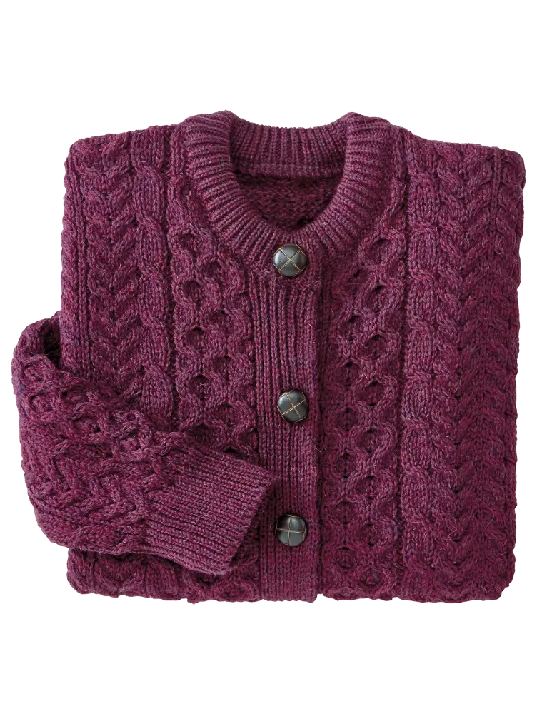 Women's Irish Wool Timeless Cardigan
