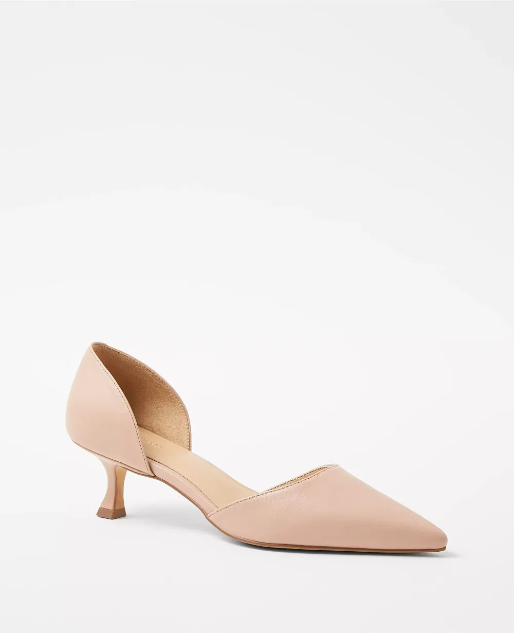 Leather D'Orsay Pumps