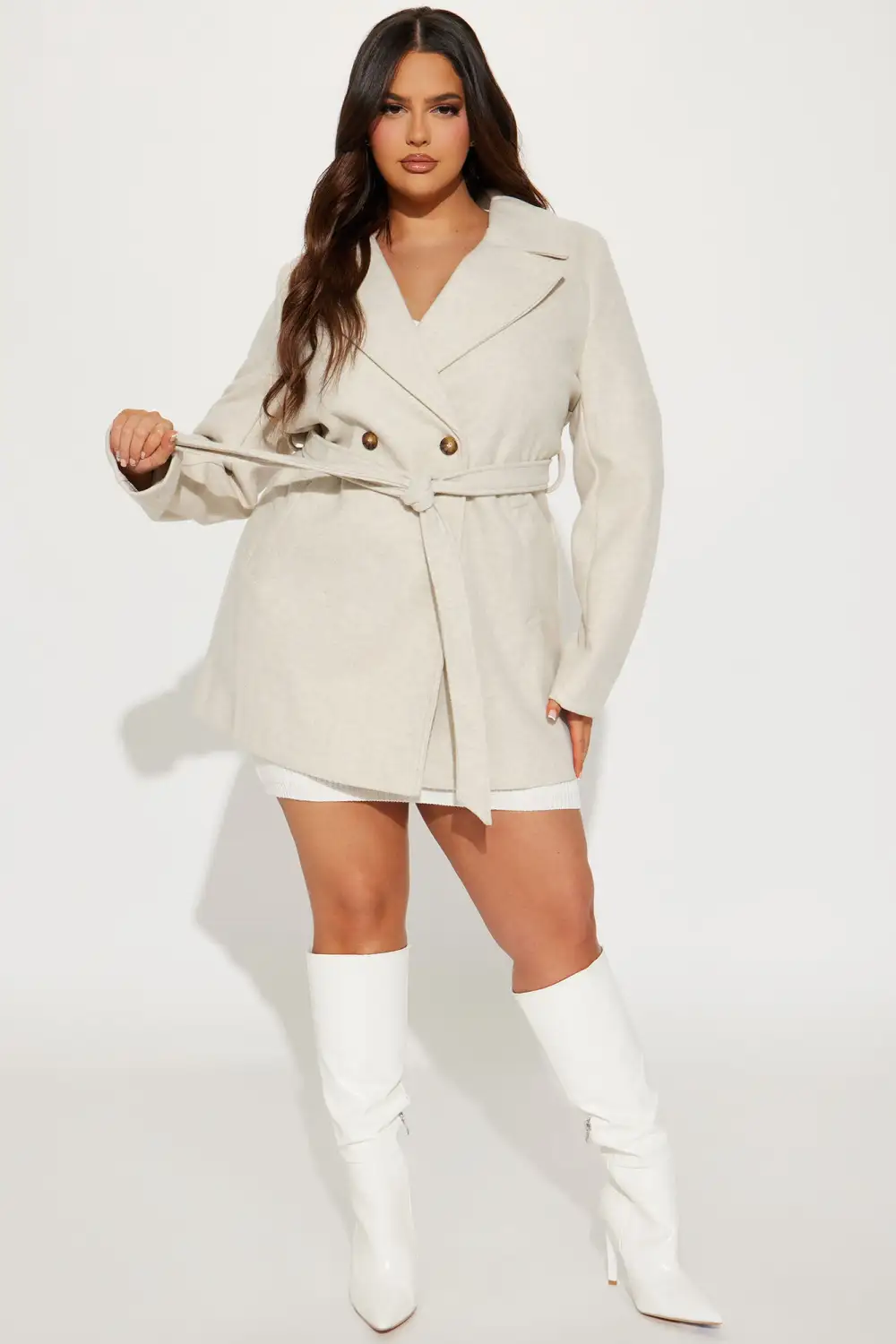 Listen Up Trench Coat - Ivory
