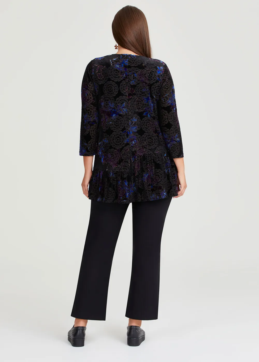 Velour Burnout Bridget Top