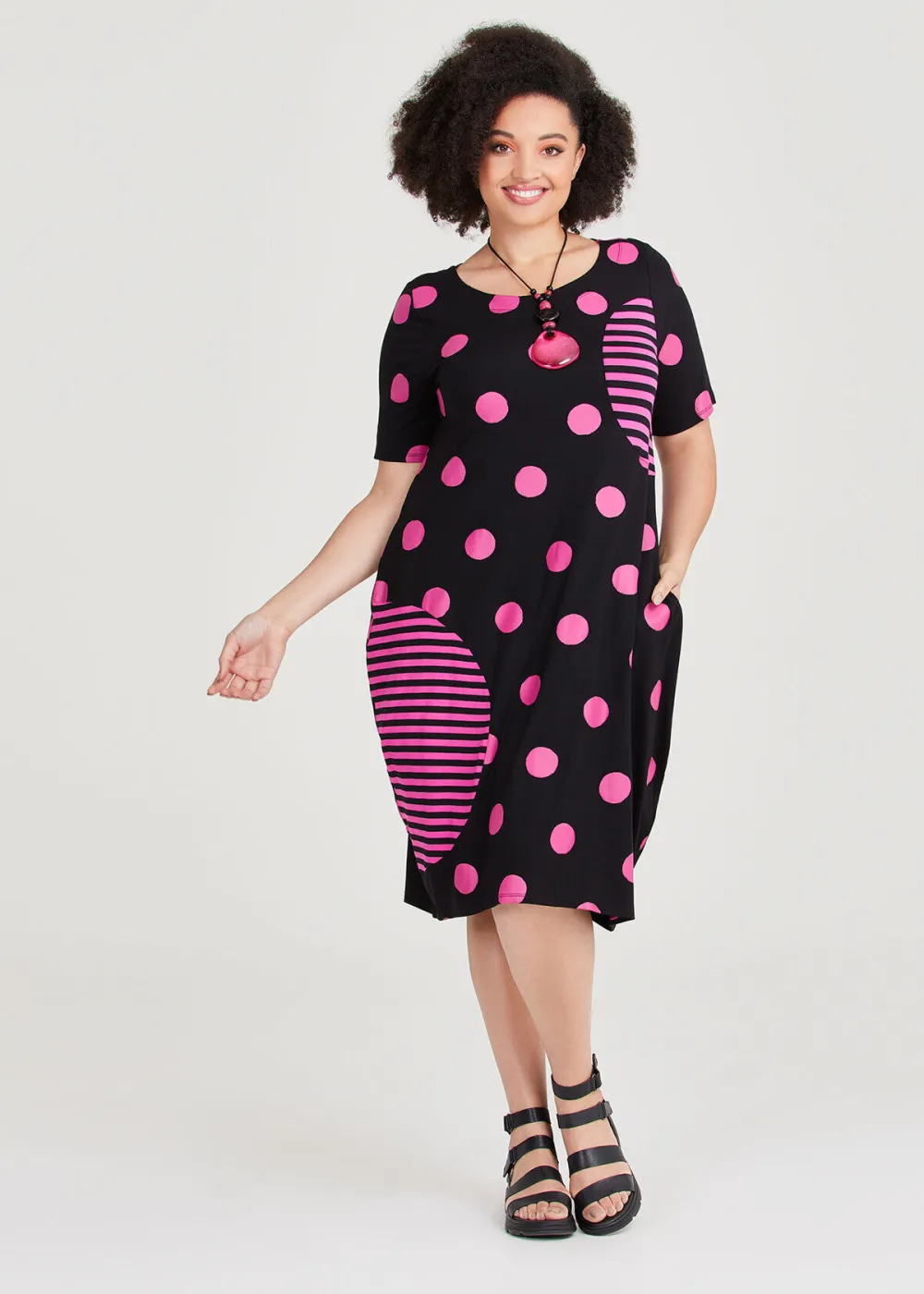Natural Spot Harmony Dress