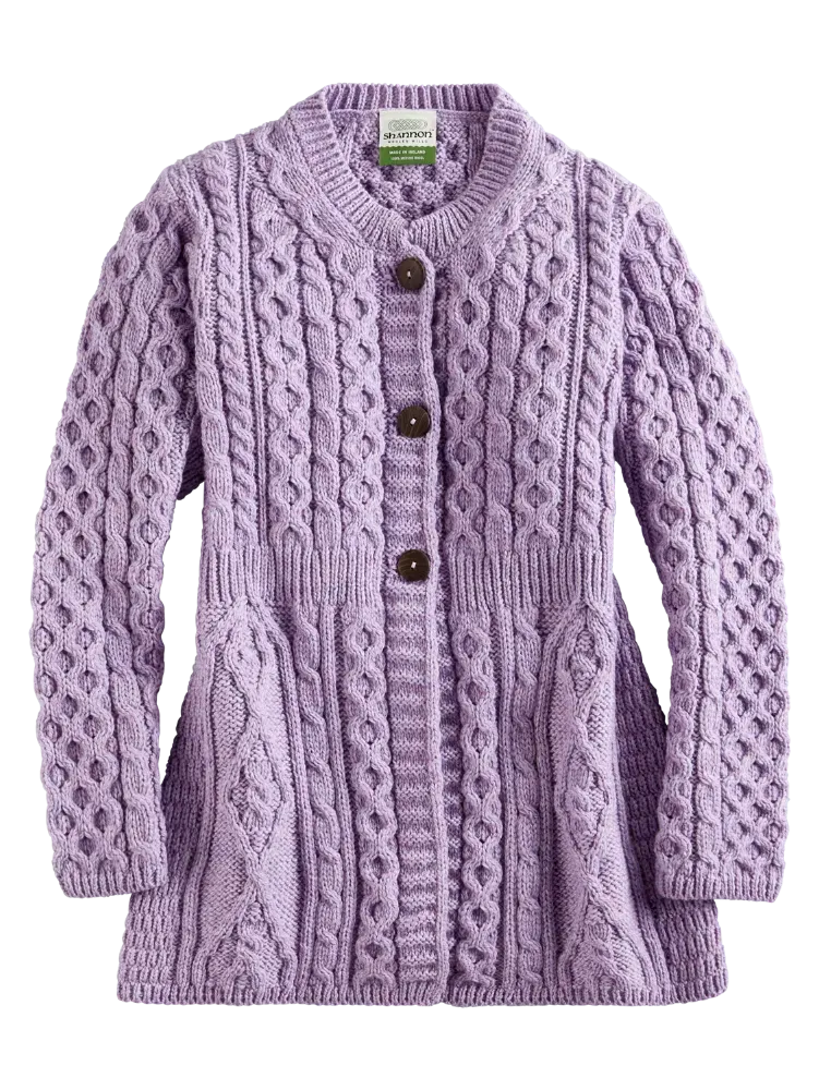 Women's Irish Wool A-Line Cardigan