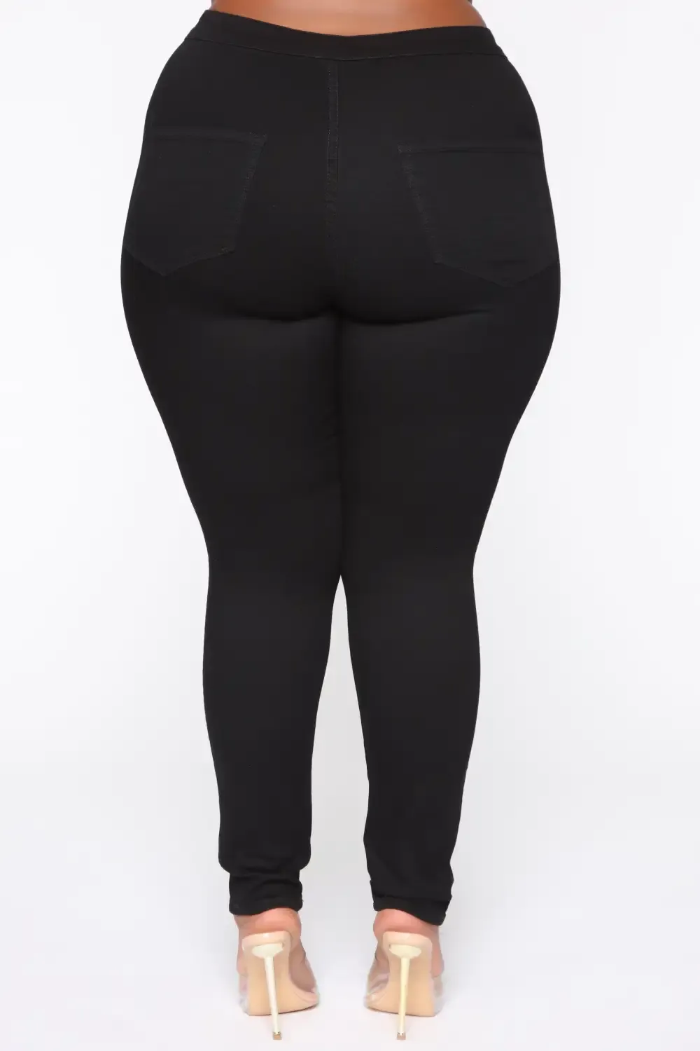 Luxe Ultra High Waist Skinny Jeans - Black