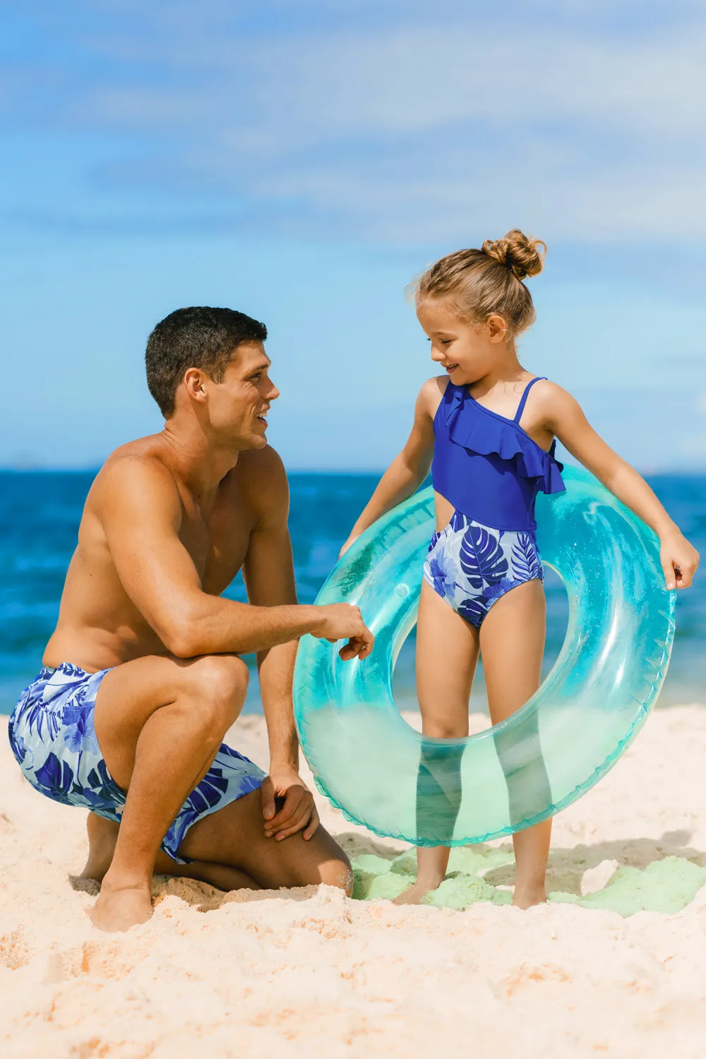 Sandcastle Dreams Tropical One-Piece Swimsuit