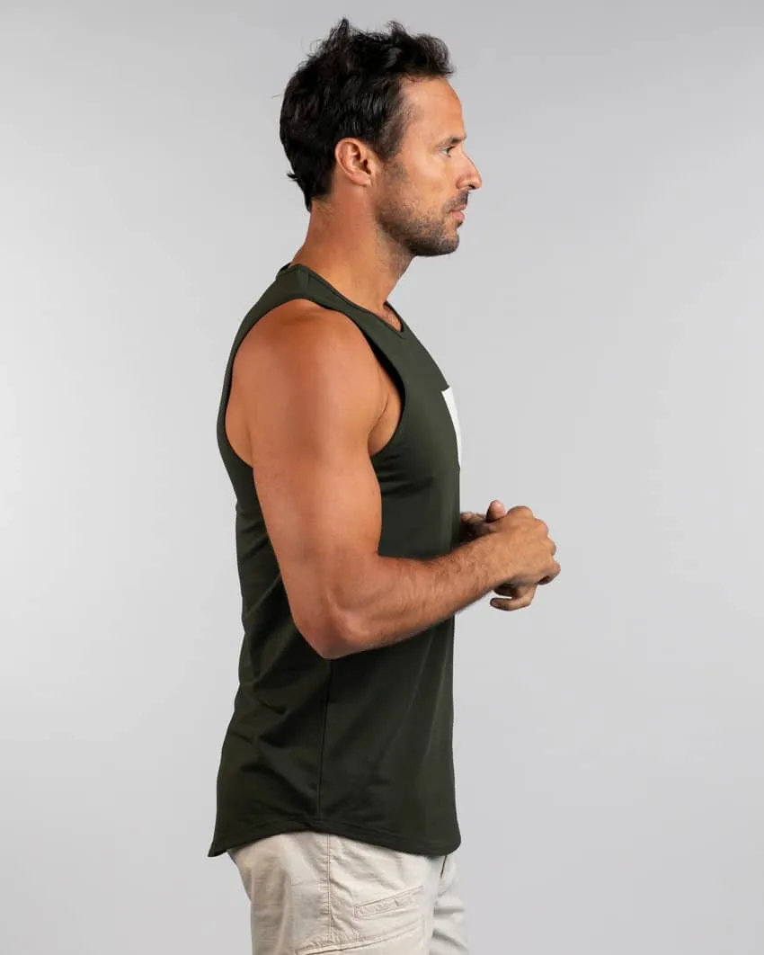 Lux Drop-Cut Pocket Tank