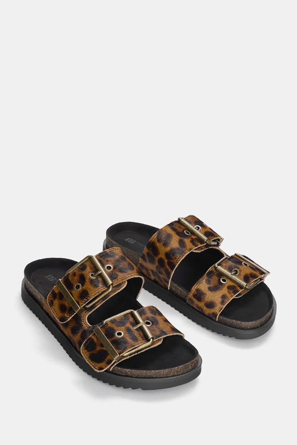 Sandalias planas animal print
