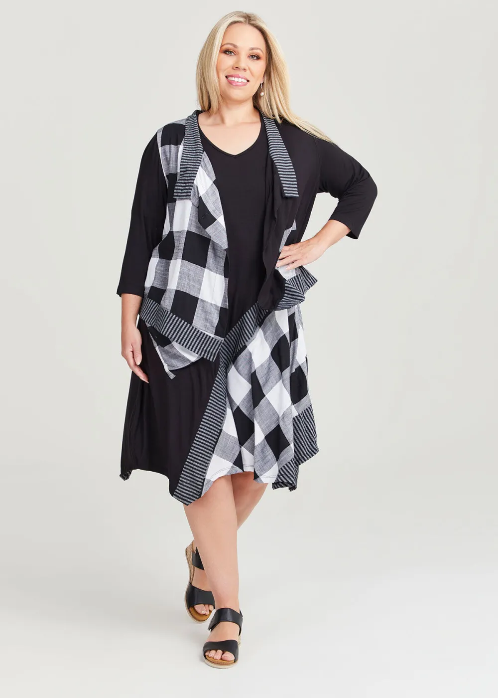 Adriana Check Bamboo Dress