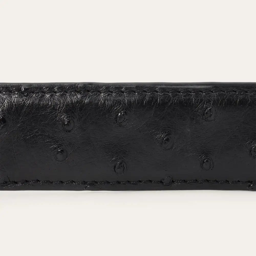 Ostrich Western Tab Belt - 1 1/4