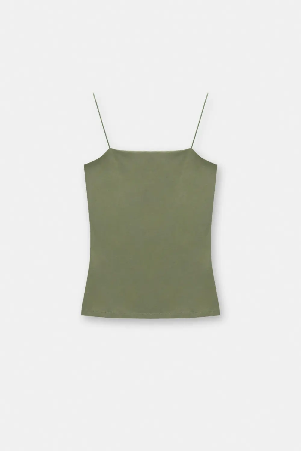 Strappy straight-cut top