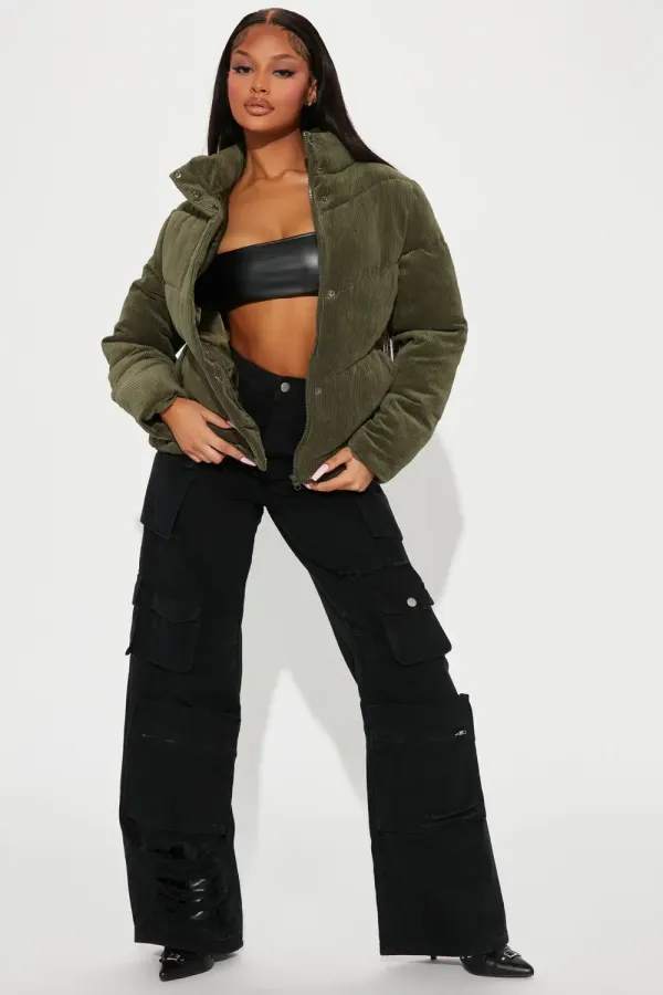By The Campfire Corduroy Jacket - Olive