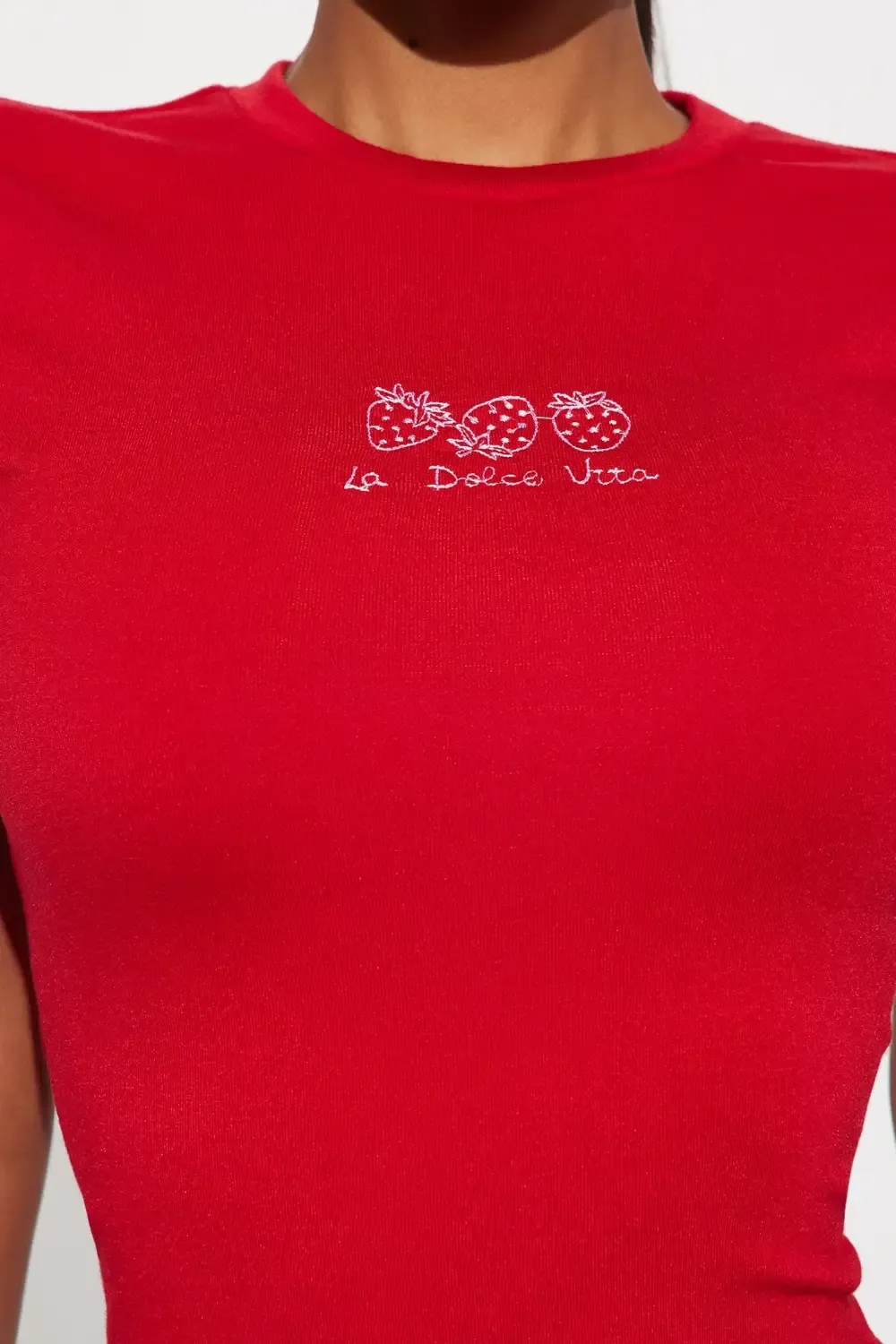 La Dolce Vita Berries Baby Tee - Red