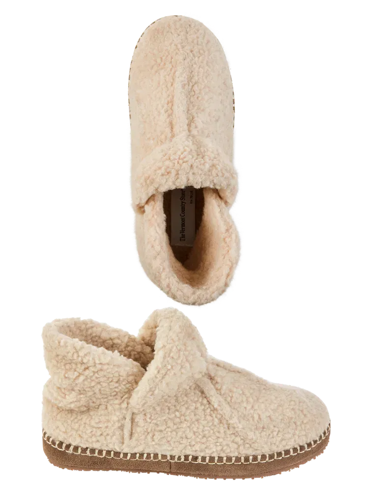Women's Sherpa Fleece Slipper Booties
