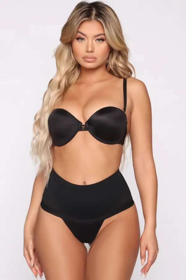 Little Secret Shapewear Thong Panty - Black