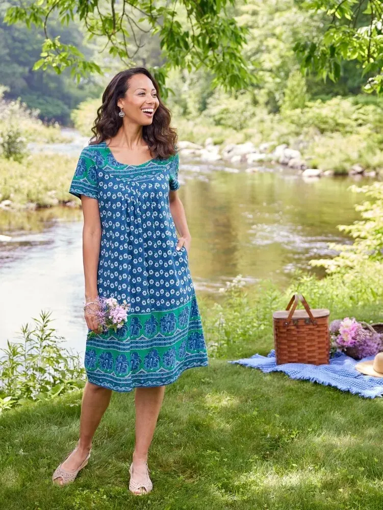 Knee-Length Cotton Muumuu