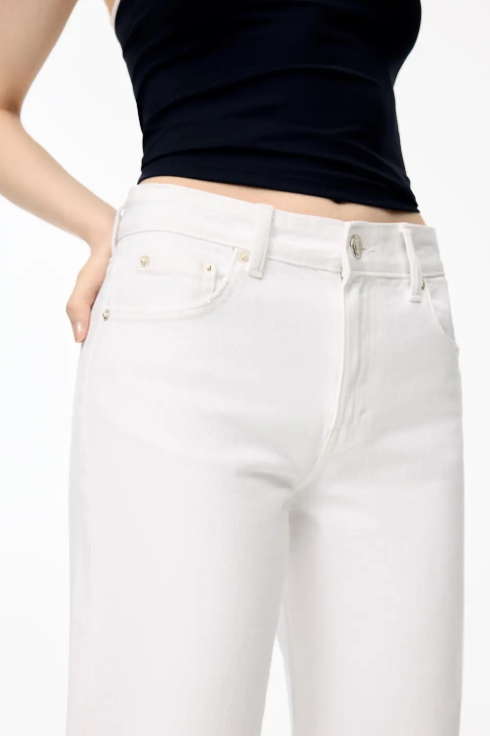 Jeans rectos tiro medio
