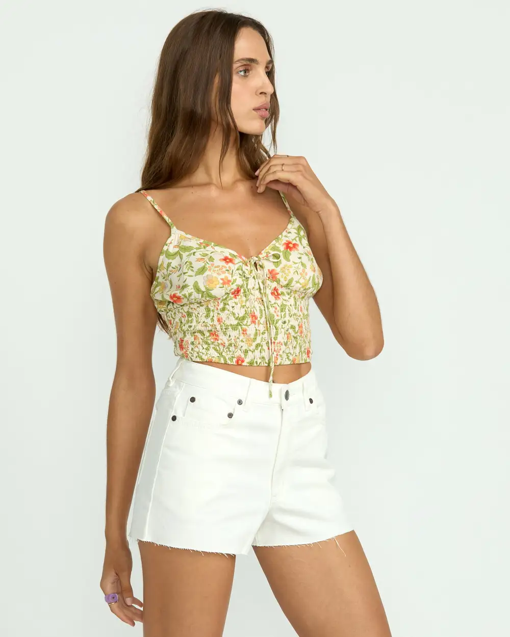 High Tides Denim Shorts - Salt Crystal