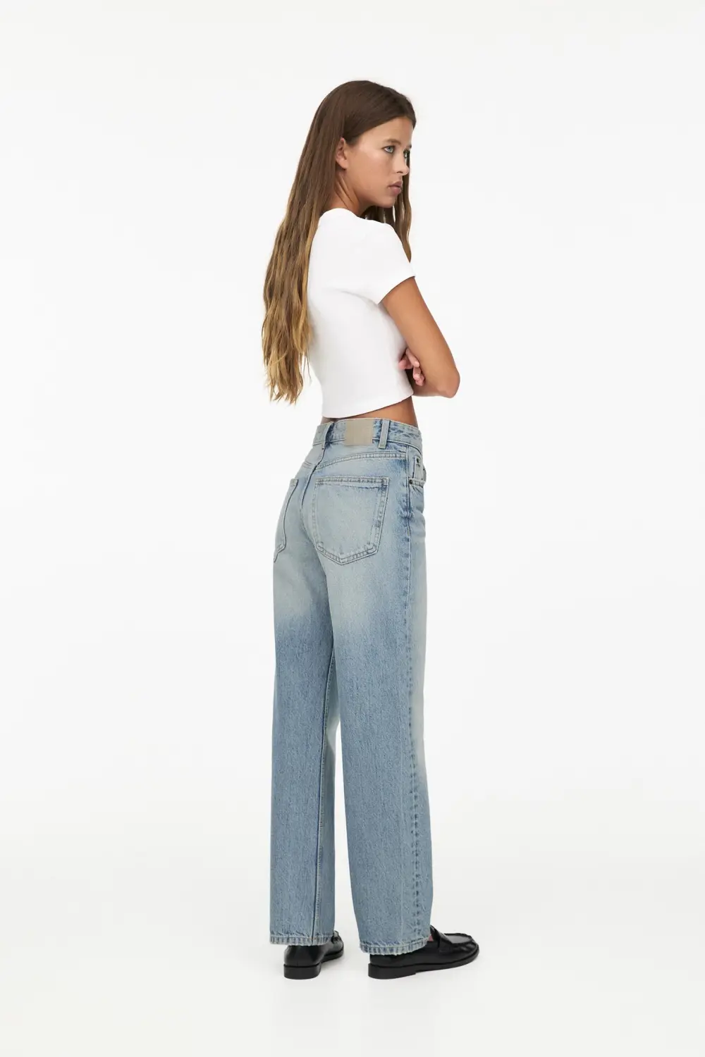 Jeans rectos tiro medio