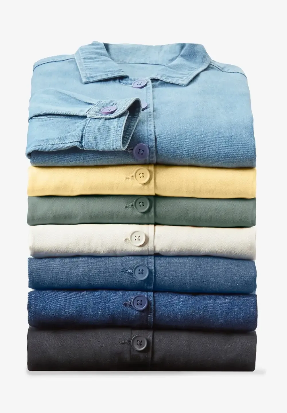 Pleat-Back Denim Jacket