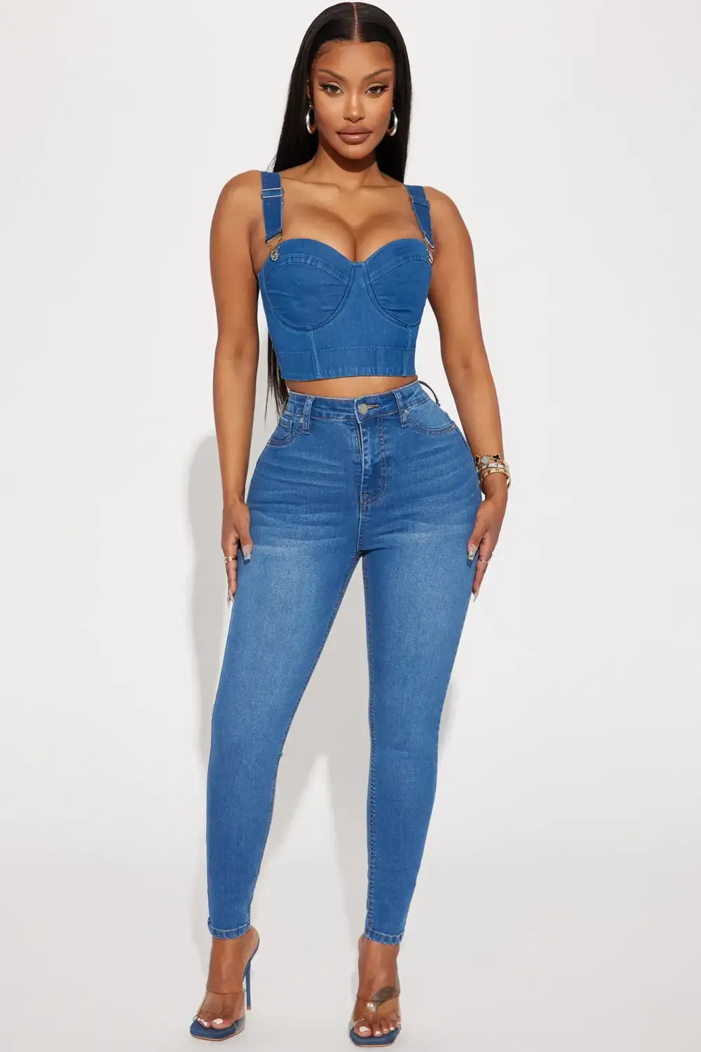 Tucson Booty Lifting High Rise Stretch Skinny Jeans - Medium Wash