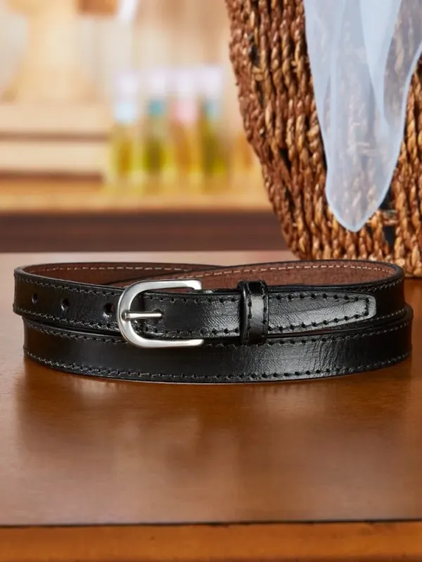 Women's Thin Leather Belt