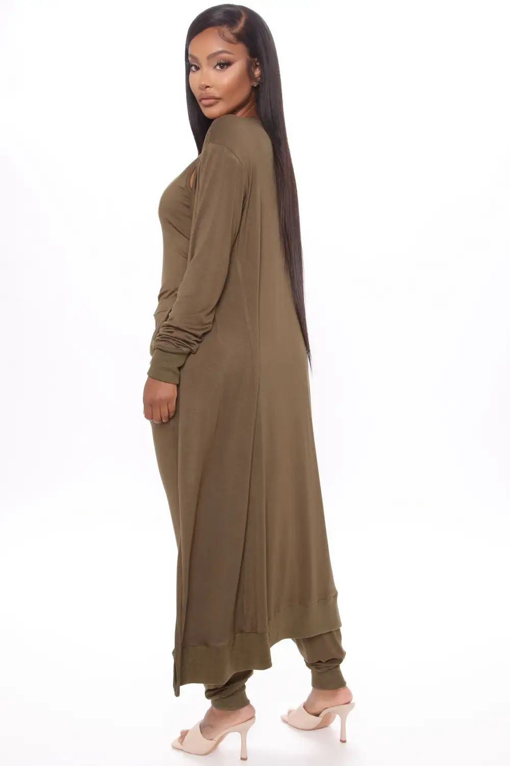 Journey Together 2 Pc Jumpsuit - Olive