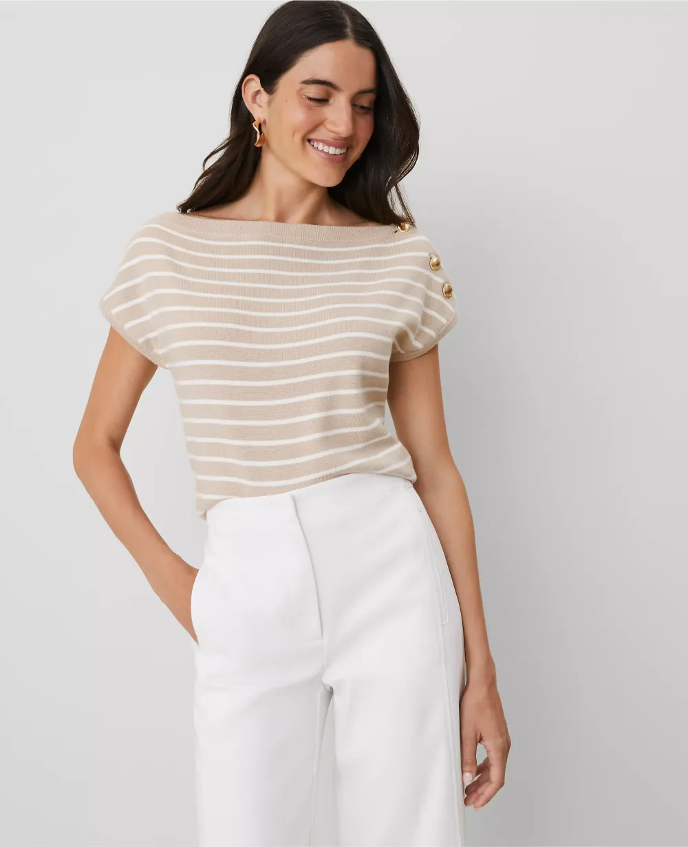 Striped Boatneck Sweater