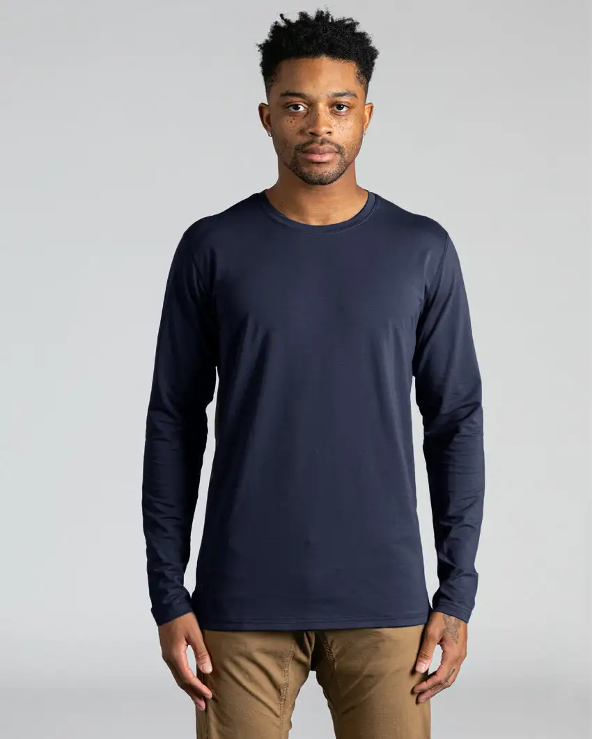 Long Sleeve: Lux Split Hem