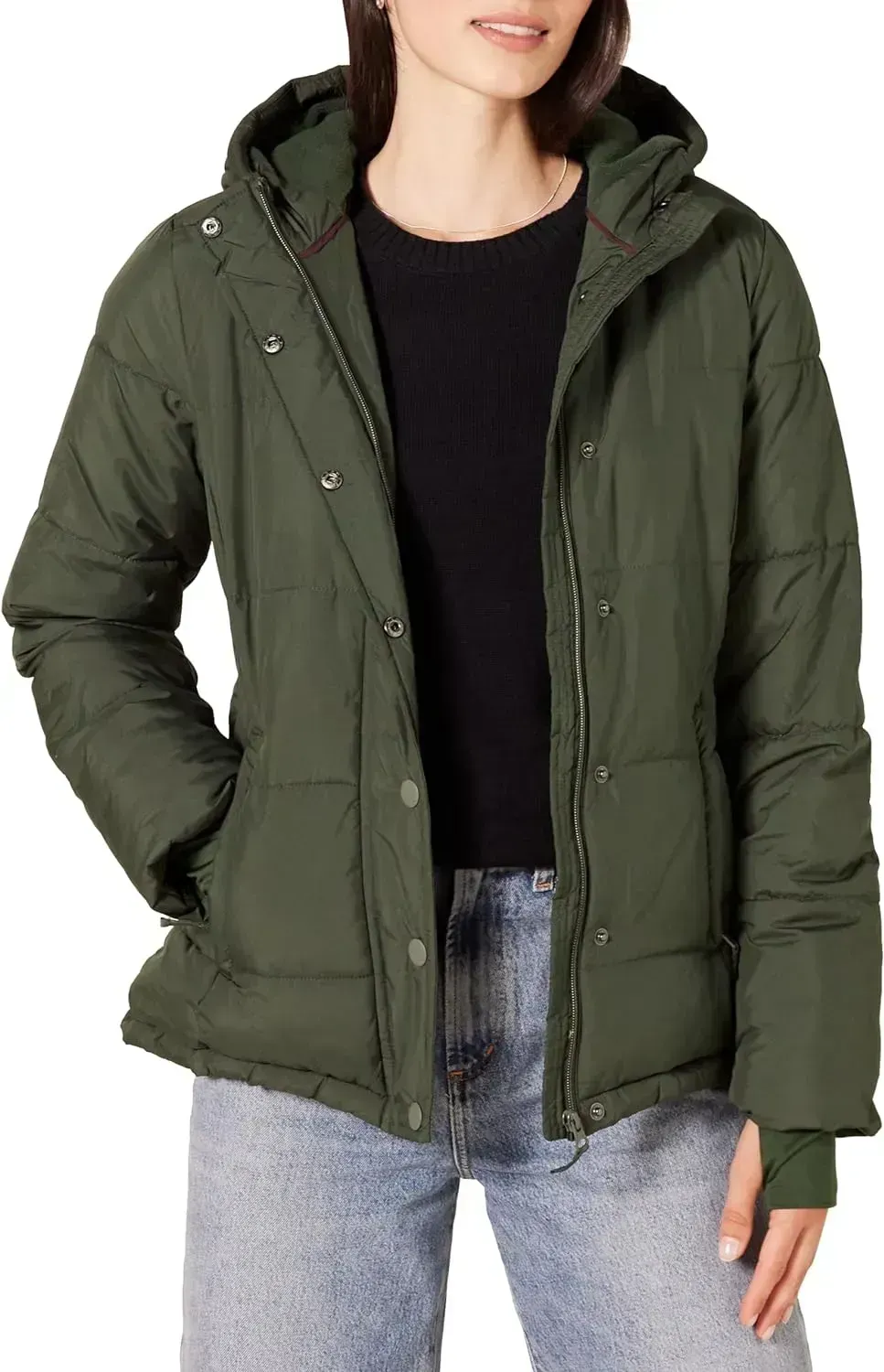 Women's Heavyweight Long-Sleeve Hooded Puffer Coat (Available in Plus Size)